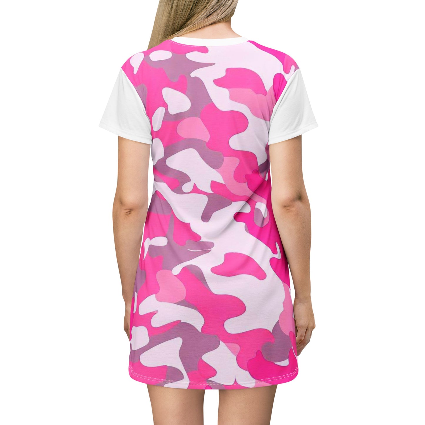 Women’s Graphic T‑Shirt Dress – 100% Polyester – Light Fabric – “Dress 011”