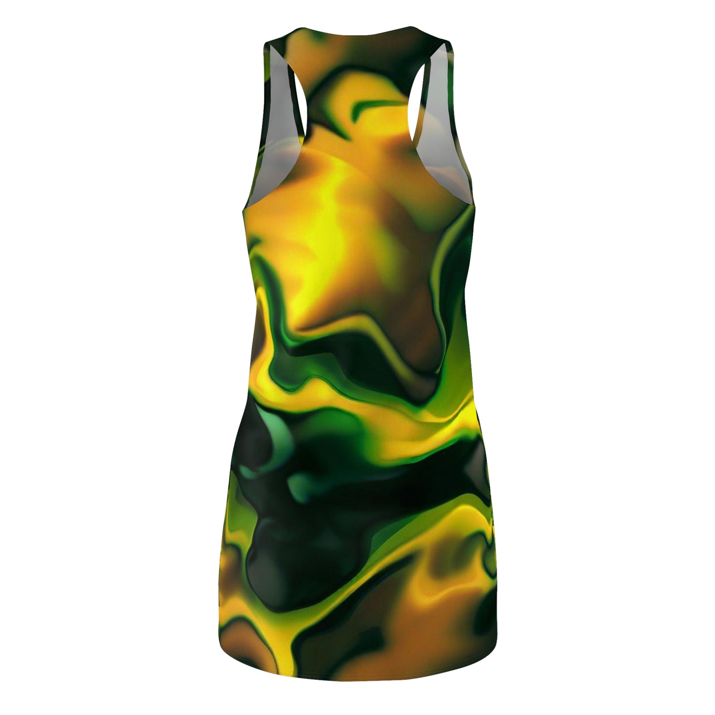 Women’s Graphic Cut & Sew Racerback Dress – 100% Polyester – “Racer 006”