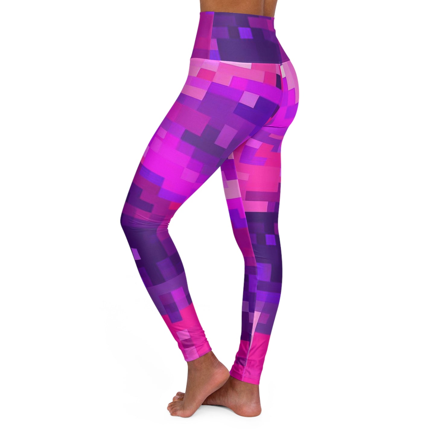 Women’s High‑Waisted Graphic Yoga Pants – 100% Polyester – Skinny Fit – “Pants 006”