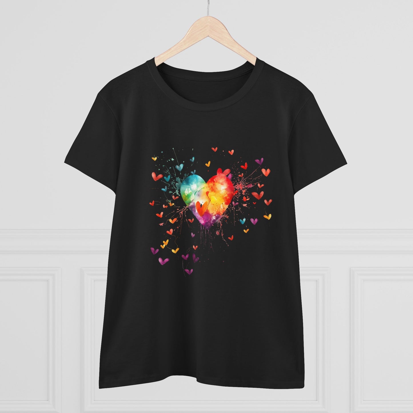 Women’s Graphic Midweight Tee – 100% Cotton – Semi‑Fitted – “Tee 044”