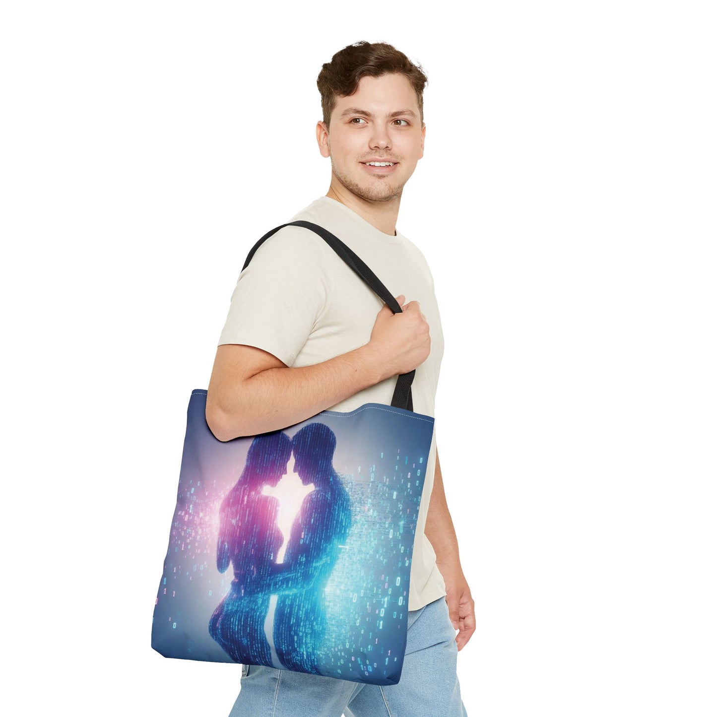 Binary Lovers Tote Bag – 100% Polyester – 2 Sizes
