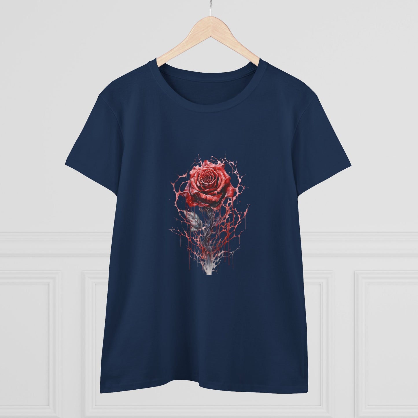 Women’s Graphic Midweight Tee – 100% Cotton – Semi‑Fitted – “Tee 007”