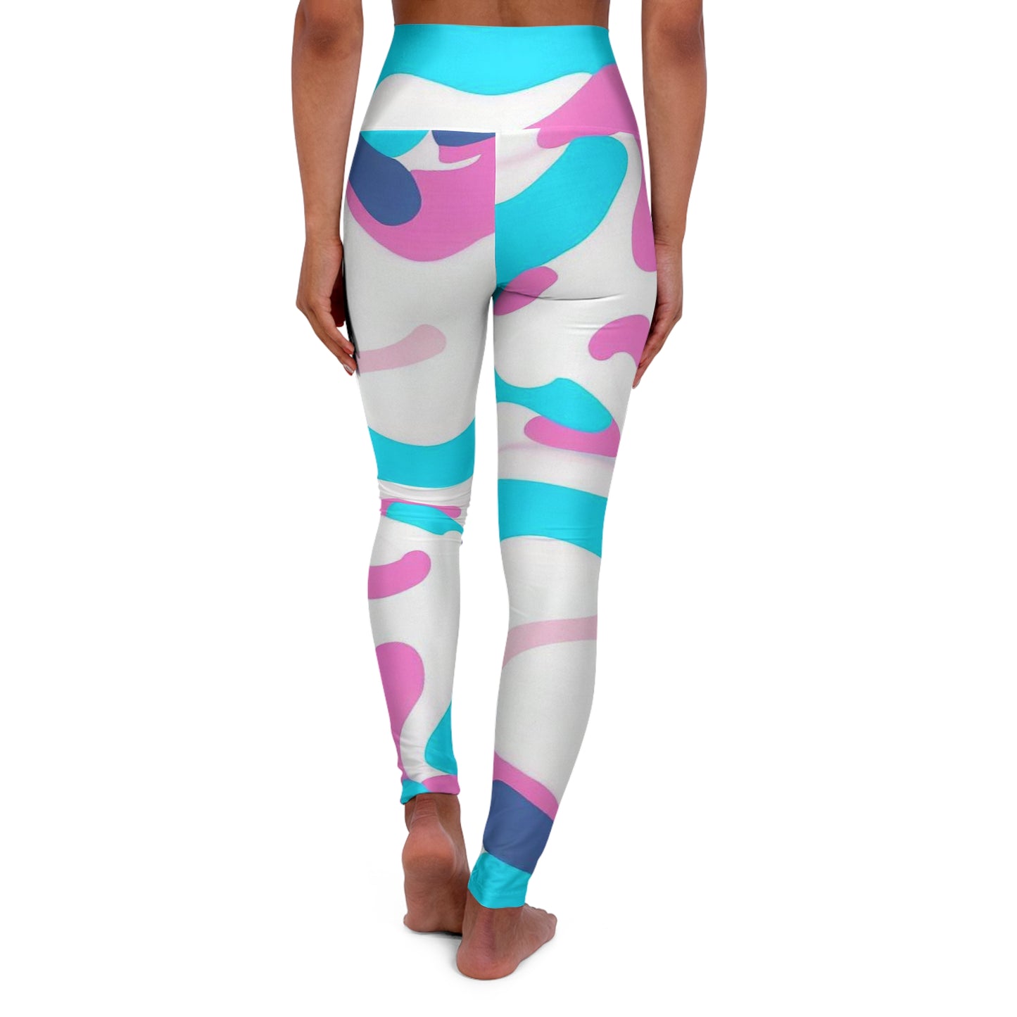 Women’s High‑Waisted Graphic Yoga Pants – 100% Polyester – Skinny Fit – “Pants 013”