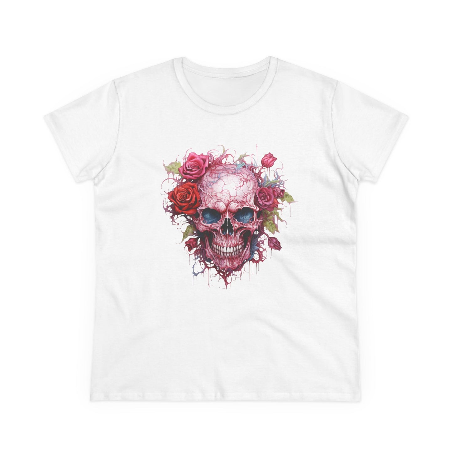 Women’s Graphic Midweight Tee – 100% Cotton – Semi‑Fitted – “Tee 006”