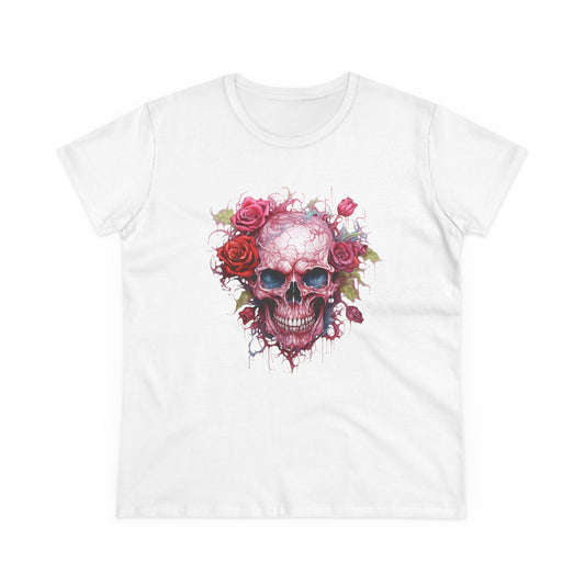 Women’s Graphic Midweight Tee – 100% Cotton – Semi‑Fitted – “Tee 006”