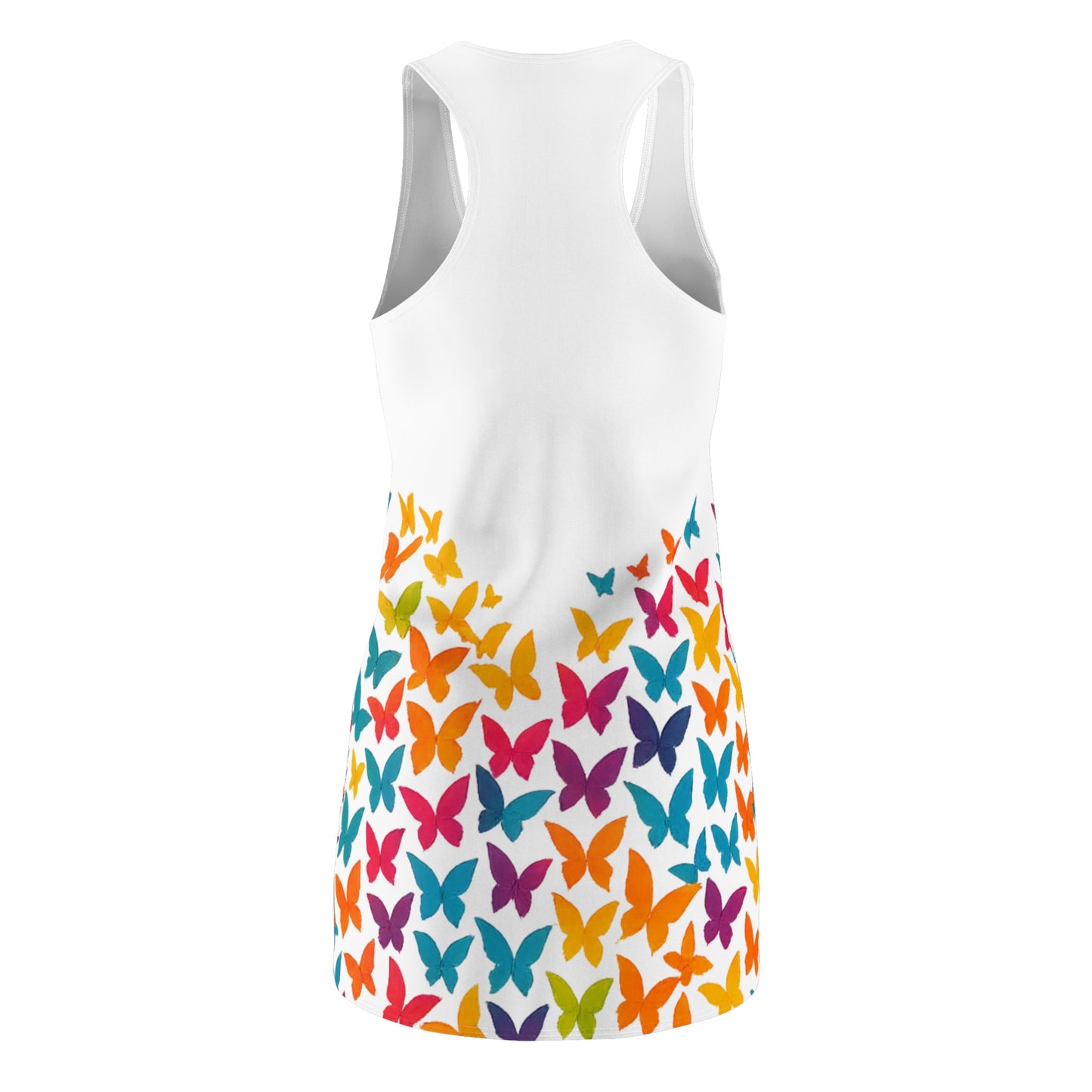 Women’s Graphic Cut & Sew Racerback Dress – 100% Polyester – “Racer 017”