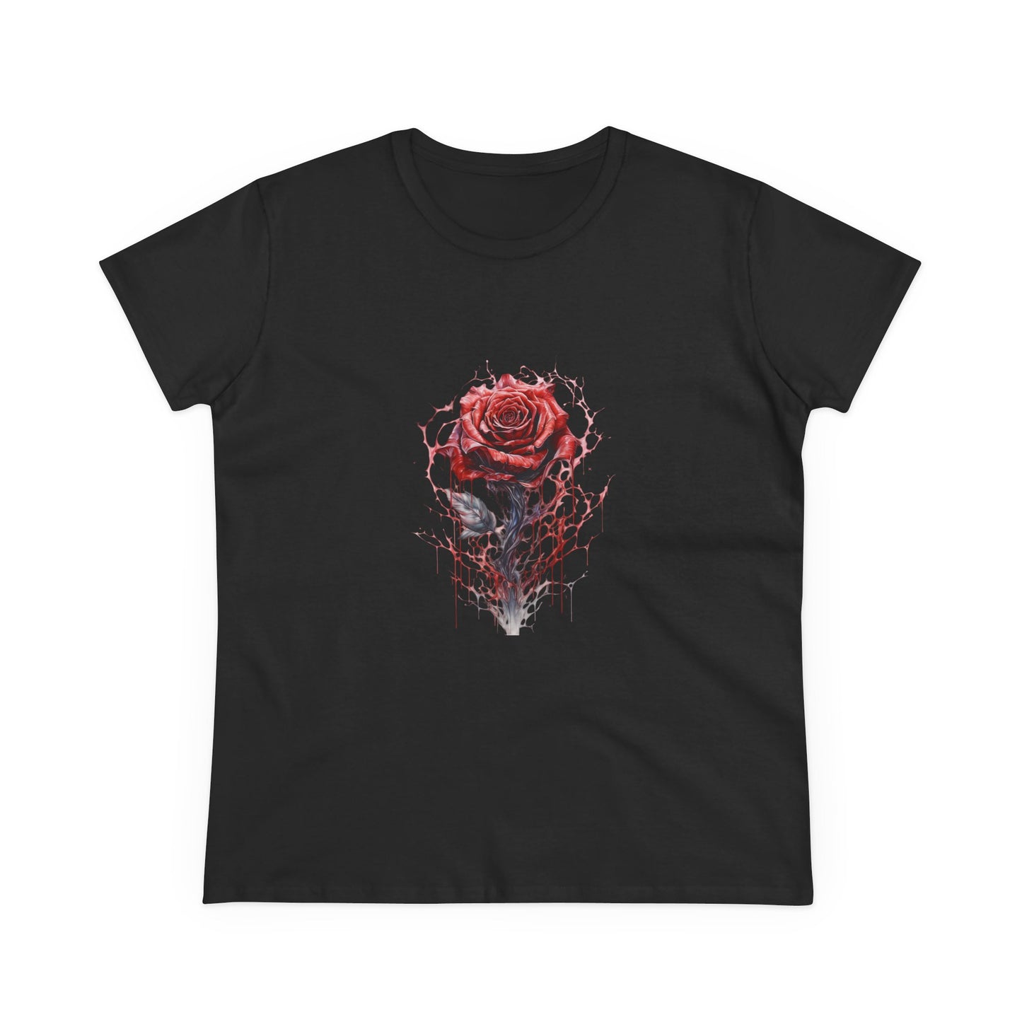 Women’s Graphic Midweight Tee – 100% Cotton – Semi‑Fitted – “Tee 007”