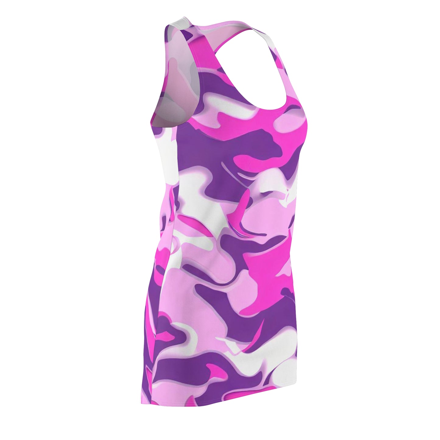 Women’s Graphic Cut & Sew Racerback Dress – 100% Polyester – “Racer 013”