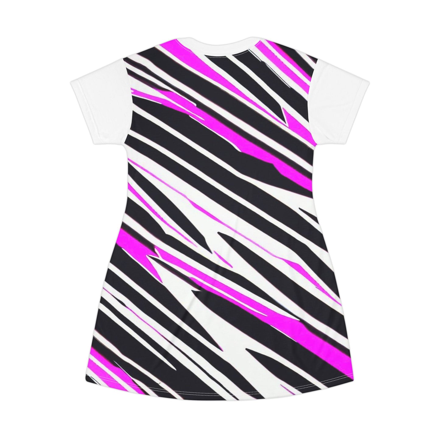 Women’s Graphic T‑Shirt Dress – 100% Polyester – Light Fabric – “Dress 001”