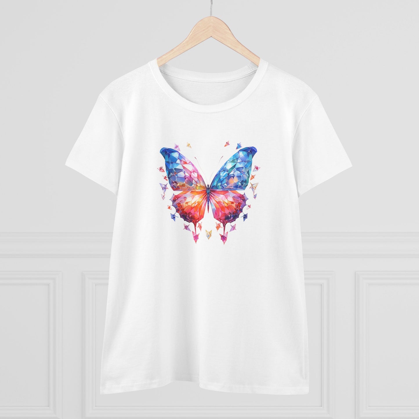 Women’s Graphic Midweight Tee – 100% Cotton – Semi Fitted – “Tee 013”