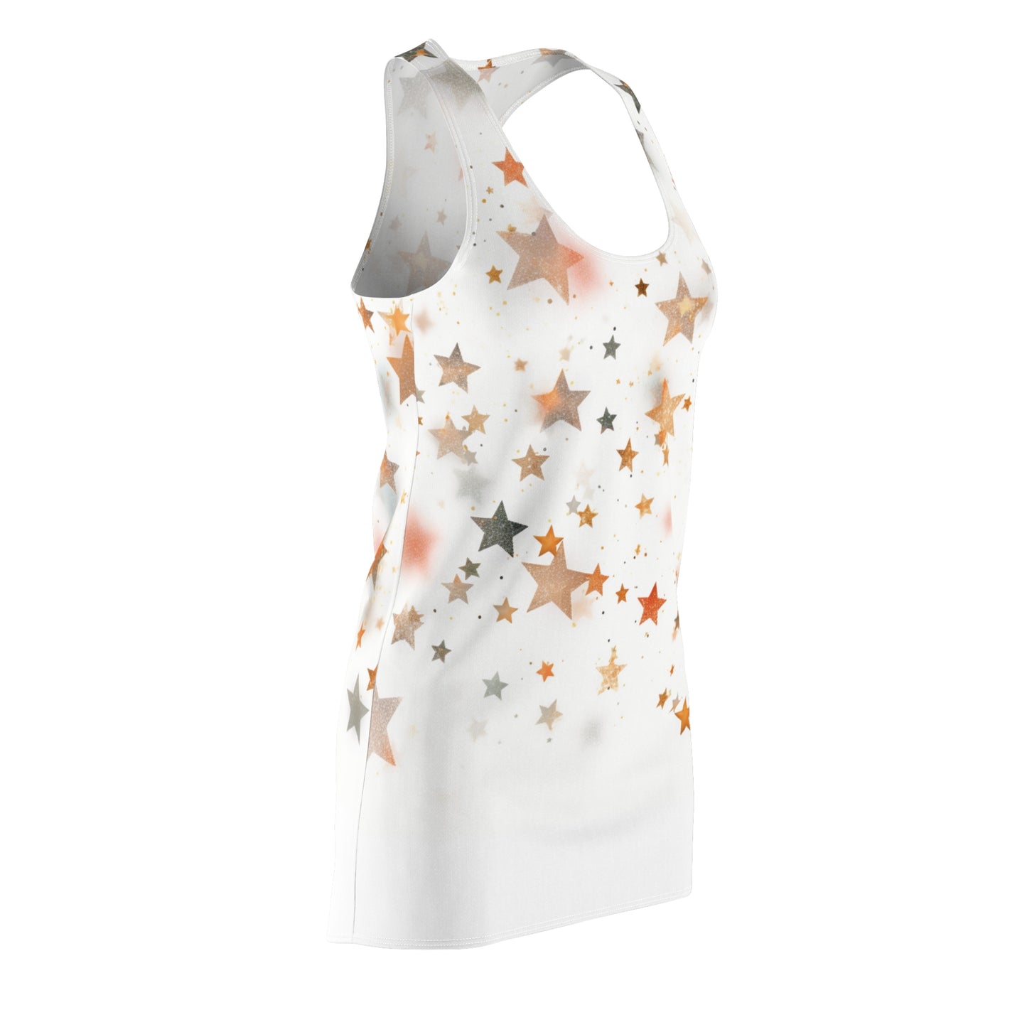 Women’s Graphic Cut & Sew Racerback Dress – 100% Polyester – “Racer 016”