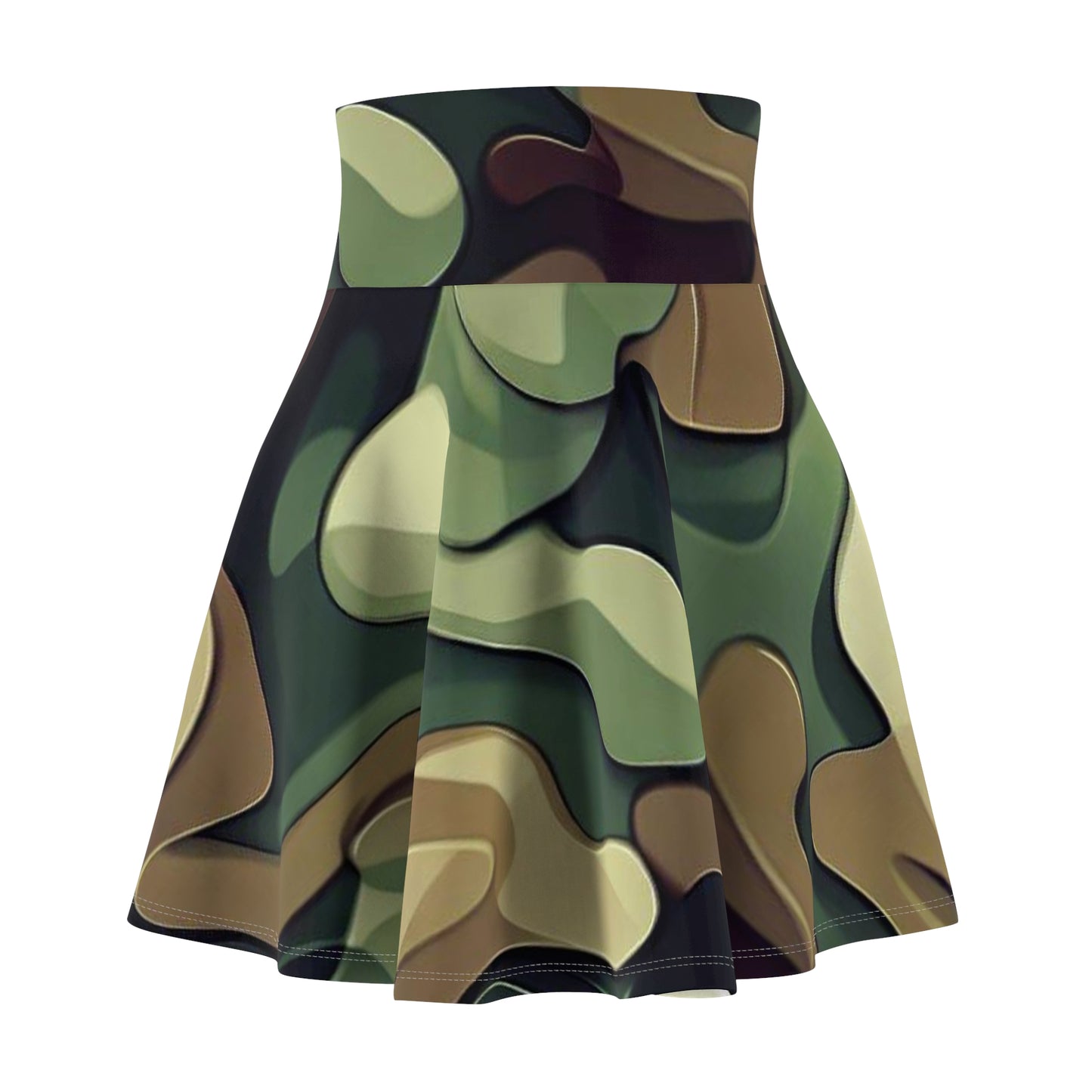 Women’s Graphic Skater Skirt – 95% Polyester / 5% Spandex – Versatile Fit – “Skirt 009”