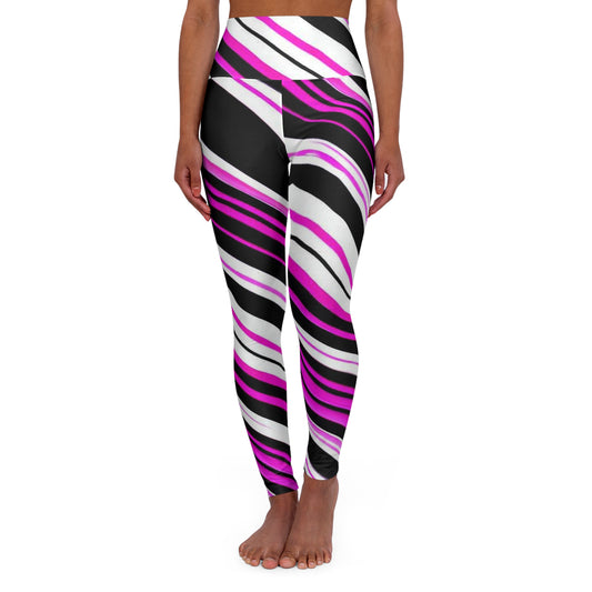 Women’s High‑Waisted Graphic Yoga Pants – 100% Polyester – Skinny Fit – “Pants 015”