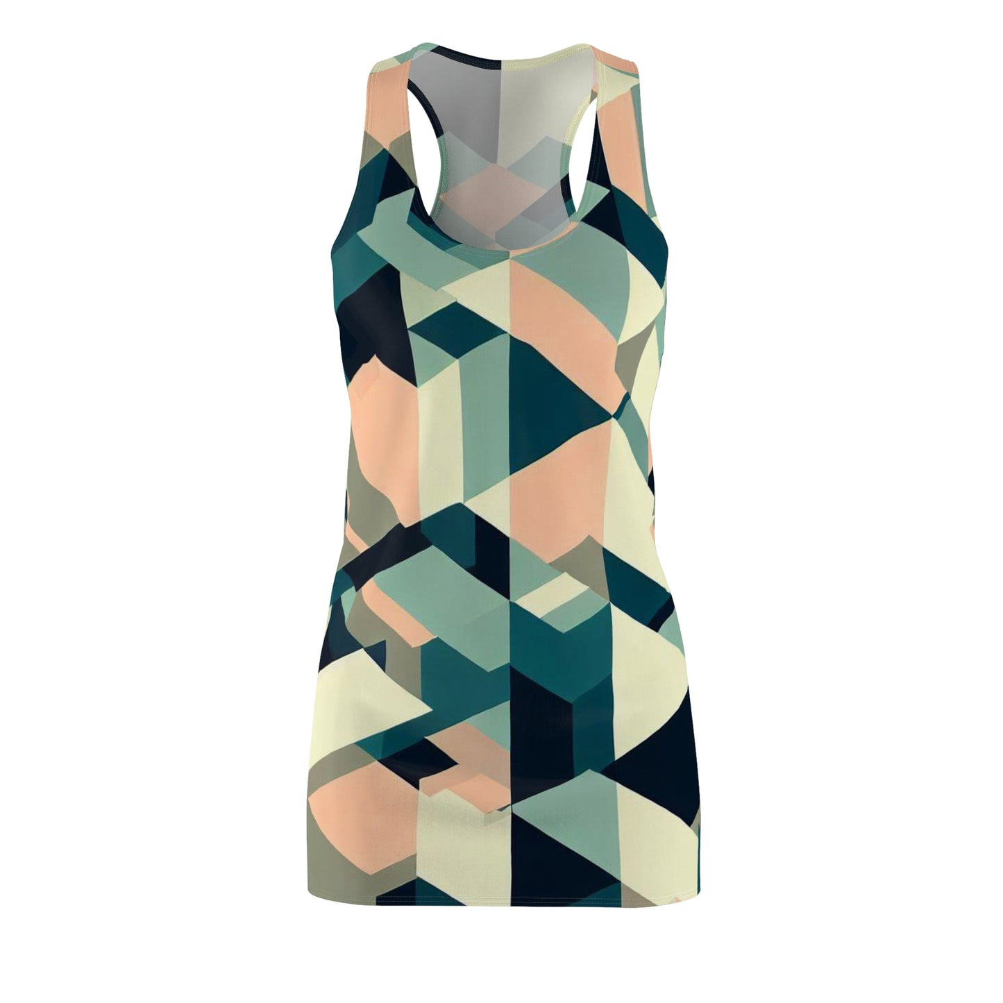 Women’s Graphic Cut & Sew Racerback Dress – 100% Polyester – “Racer 009”