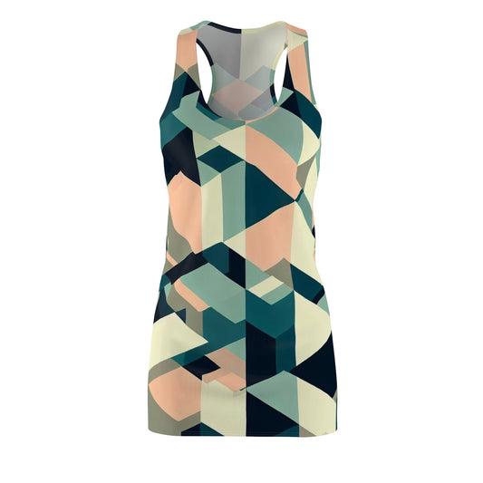 Women’s Graphic Cut & Sew Racerback Dress – 100% Polyester – “Racer 009”